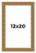 Sculpted Black Picture Frame - UV Acrylic, Foam Board Backing, Hanging Hardware